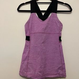 Lululemon black and purple tank